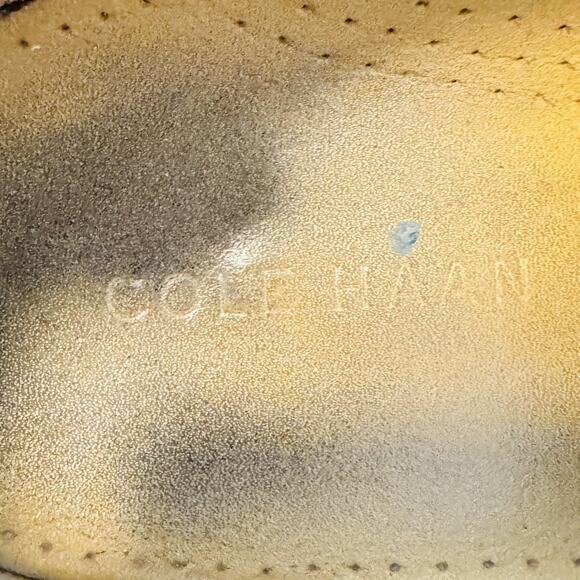 Cole Haan Shoes Mens 11.5 Black Leather Williams Longwing Brogue Wingtip Derby - Picture 10 of 12